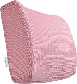 img 4 attached to 💺 Premium PharMeDoc Orthopedic Memory Foam Seat Cushion with Lumbar Support – Pink, Ideal for Office Chair & Car Seat