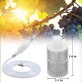 img 2 attached to 🍷 Enhance Your Brewing Experience with the Magicwolf Siphon Tube Wine Filter Pipe - 6.6ft/2M Homemade Brew Wine Soft Hose