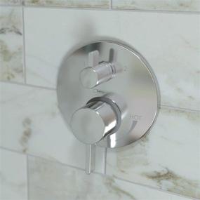 img 2 attached to 🚿 Hansgrohe Ecostat Modern 2-Handle Shower Valve with Diverter in Chrome - Pressure Balance Trim Included!