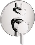 🚿 hansgrohe ecostat modern 2-handle shower valve with diverter in chrome - pressure balance trim included! логотип