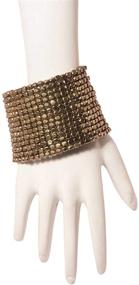 img 1 attached to 💃 Stunning Richera Party Wear Metal Bracelet with Antique Gold Finish for Women and Girls