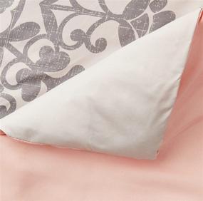 img 1 attached to 🌺 Home Essence - HE10-416 Springfield Lightweight All Season Floral Comforter Set Bedding, Queen, Coral 7 Piece with Goose Down Alternative Fill