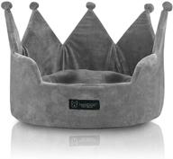 👑 nandog pet gear crown dog and cat bed collection: luxuriously soft micro-plush resting spots for small breeds logo