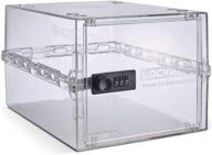 🔒 secure and sanitary: lockabox compact lockable medicines box logo