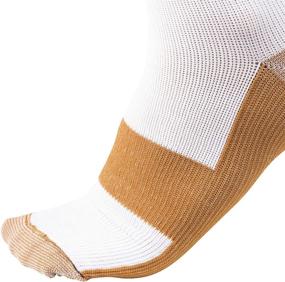 img 3 attached to 🧦 Copper Infused Compression Socks: Anti Odor Knee High Unisex Compression Socks by Juniper's Secret - 2 Pair