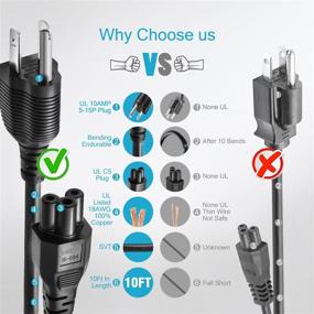 img 2 attached to 💻 Notebook Computer Extension Cable - Universal IEC320C5 Connector