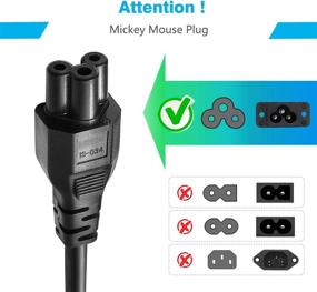 img 3 attached to 💻 Notebook Computer Extension Cable - Universal IEC320C5 Connector