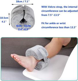 img 3 attached to 🦶 Medical Foot Elevation Pillows - Ankle Heel Elevator Wedge for Bed Sore, Foot Pressure Ulcer, and Surgery Recovery - Supportive Foot Cushion for Sleeping, Leg Rest, and Feet Elevated Support - Foam Pillow (1 PCS)