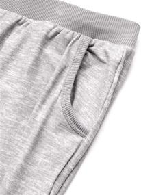 img 1 attached to 🏻 Girls' Clothing: Butter Soft Touch Athletic Sweatpants for Girls