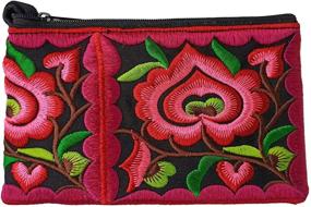 img 4 attached to Sabai Jai Floral Wristlet - Handcrafted Women's Handbags & Wallets with Wristlets