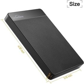 img 1 attached to 💽 UnionSine 500GB Ultra Slim Portable External Hard Drive - USB 3.0 HDD Storage for PC, Laptop, Xbox one/360, PS4 - Black (HD-006)