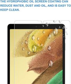 img 1 attached to 📱 Samsung Galaxy Tab A7 Lite 8.7 Inch Screen Protector (3-Pack), Tempered Glass with 9H Hardness, Anti-Scratch (SM-T220 / T225)