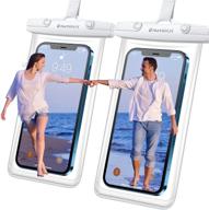 ultimate protection for iphone & samsung: humixx universal waterproof case (2 pack) - ipx8 rated dry bag for swimming, underwater photography - lanyard pouch compatible with up to 7.0 inch cellphones logo