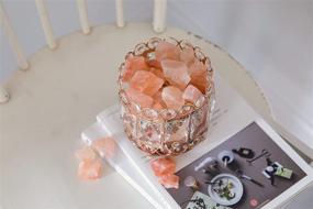 img 1 attached to 🌸 Himalayan Pink Salt Lamp, Crystal Rock Night Light with UL Certified Brightness Control Dimmer Switch, Metal Base & Salt Lamp Bulb, 4.6 lbs - Natural and Organic