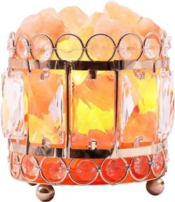 img 4 attached to 🌸 Himalayan Pink Salt Lamp, Crystal Rock Night Light with UL Certified Brightness Control Dimmer Switch, Metal Base & Salt Lamp Bulb, 4.6 lbs - Natural and Organic