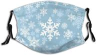 ❄️ snowflake christmas fashion reusable balaclavas: women's must-have accessories for scarves & wraps logo