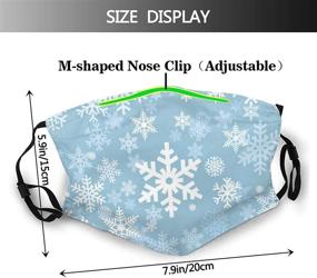 img 3 attached to ❄️ Snowflake Christmas Fashion Reusable Balaclavas: Women's Must-Have Accessories for Scarves & Wraps