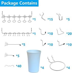 img 3 attached to Versatile Pegboard Hooks for Efficient Garage, Workbench, and Kitchen Organization