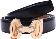 genuine leather men's belt accessories: diamond automatic business logo