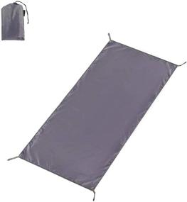 img 4 attached to ⛺ Waterproof Camping Tarps 5x7/6x7/7x7/8x7/9x7/10x10 Feet by CAMPMOON - Large Oxford 4 in 1 Tent Footprints: Ultralight, Compact Ground Cloth for Camping & Backpacking