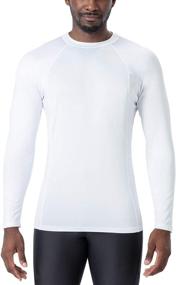 img 4 attached to 👕 NAVISKIN Men's Long Sleeve Rash Guard Swim Shirts: Ultimate Compression and Sun Protection UPF 50+ Baselayer