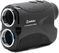 tectectec vpro500 golf rangefinder - high-precision laser range finder binoculars with pinsensor, battery included - black logo