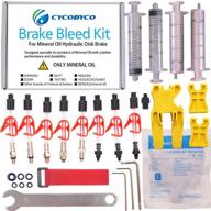 🚲 cycobyco mineral oil bicycle hydraulic disc brake bleed kit: suitable for shimano, magura, tektro, zoom, and more logo