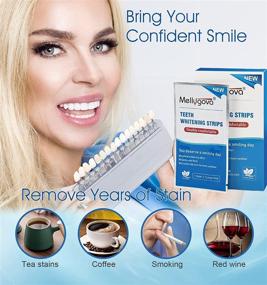 img 1 attached to 🦷 Mellygova Teeth Whitening Strips - Non-Sensitive White Strips Teeth Whitening Kit, Express 30-Minute Whitening Strips, Professional Teeth Whitener to Effectively Remove Stains of All Types