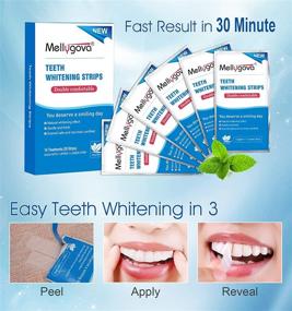 img 3 attached to 🦷 Mellygova Teeth Whitening Strips - Non-Sensitive White Strips Teeth Whitening Kit, Express 30-Minute Whitening Strips, Professional Teeth Whitener to Effectively Remove Stains of All Types