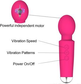 img 2 attached to 💪 Enhanced Mini Muscle Reliever: Compact Hand-held Bullet-Head Cordless Personal Muscle Reliever with Powerful, Quiet Vibration Speeds and Patterns (Rose)