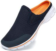 👟 celanda breathable lightweight garden orange men's shoes: perfect mules & clogs for comfortable outdoor wear logo