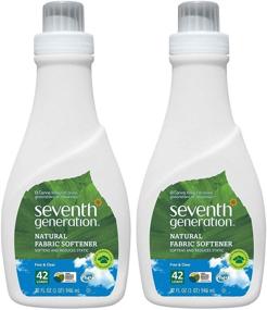 img 4 attached to 🌿 Seventh Generation Natural Fabric Softener - Free & Clear - 32 oz - 2 pk: Gentle & Eco-friendly Fabric Softening Solution