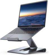 🖥️ lamicall grey laptop stand - adjustable notebook riser for macbook air pro, dell xps, hp - foldable ergonomic laptop holder for desk (10-17") logo