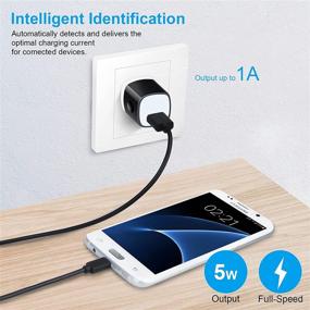 img 3 attached to Быстрая зарядка стенного зарядного устройства для iPhone, один порт USB кубик - 6Pack зарядный блок, совместимый с iPhone 13 Pro Max/12/SE/11/XS/8/7/6S, Samsung Galaxy Note 20 Ultra S21+ S20 S10e S9 S8 A71 A51 A01, LG.