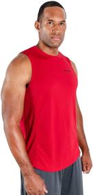 img 3 attached to DEVOPS Sleeveless Training Performance Charcoal Sports & Fitness in Other Sports