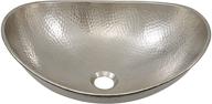 💧 19-inch nickel hammered handcrafted above counter vessel sink - sinkology sb305-19n hobbes логотип