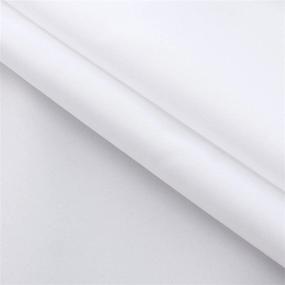 img 1 attached to Aoohome 72x78 Inch Extra Long Fabric Shower Curtain: Waterproof, Hotel Quality with Hooks - White, 72x78 Inch