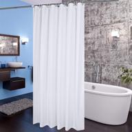 aoohome 72x78 inch extra long fabric shower curtain: waterproof, hotel quality with hooks - white, 72x78 inch logo
