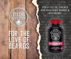 img 2 attached to 🧔 Viking Revolution Men’s Beard Growth Vitamin Supplement Tablets: Potent Pills for Maximum Facial Hair Growth - Includes Beard Comb