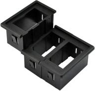 🔌 black plastic autoec rocker switch panel holder housing kit for enhanced seo logo