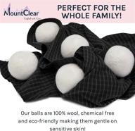 🐑 mighty mountclear wool dryer balls with lavender scented oil – all natural, chemical free & hypoallergenic fabric softener – save time, money, and energy with reusable washer balls – shorten drying time with laundry balls logo