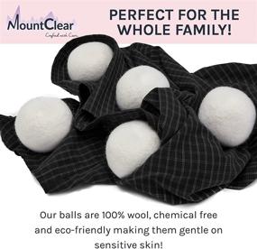 img 4 attached to 🐑 Mighty Mountclear Wool Dryer Balls with Lavender Scented Oil – All Natural, Chemical Free & Hypoallergenic Fabric Softener – Save Time, Money, and Energy with Reusable Washer Balls – Shorten Drying Time with Laundry Balls