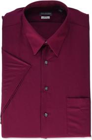 img 1 attached to Men's Clothing: Van Heusen Magenta Short Sleeve Shirts