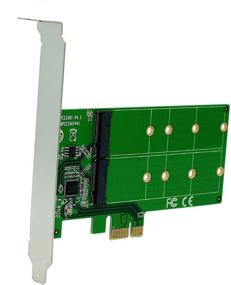 img 2 attached to SI-PEX40115 - Dual M.2 SSD to PCI-e x1 Adapter with B/B+M Key Support