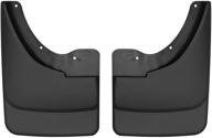 🚗 high-quality husky liners: custom fit front mud guards for 1995-03 chevrolet s10 zr2 - black (56301) logo
