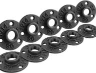 🛠️ home tzh 10-pack 3/4" malleable iron floor flanges for diy industrial vintage furniture and shelving decoration logo