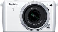 📷 nikon 1 s1 10.1 mp hd digital camera with 11-27.5mm 1 nikkor lens (white): high-quality photography equipment logo