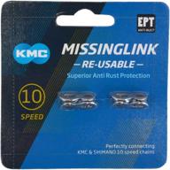 🔗 kmc missing link 7,8,9,10,11,12 speed silver/gold: new blue packing - efficient connector for bike chains логотип