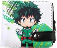 🎒 qushy academia cartoon wallet purse: stylish men's accessory for the fashion savvy logo