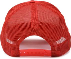 img 2 attached to Lightweight Trucker Hat Mesh Cap in Solid Colors with Adjustable Strap and Small Braid